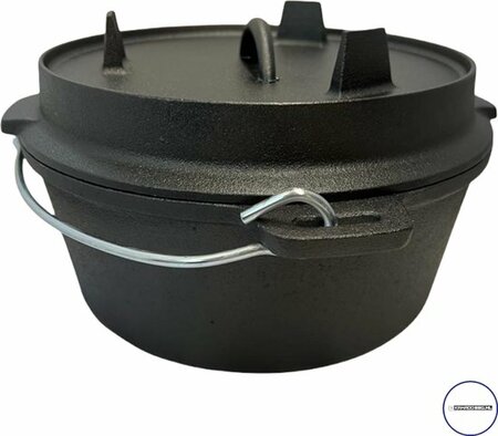 4,5 QT Gietijzeren Dutch Oven, zonder pootjes