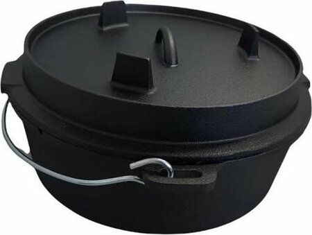 6 QT Gietijzeren Dutch Oven, zonder pootjes