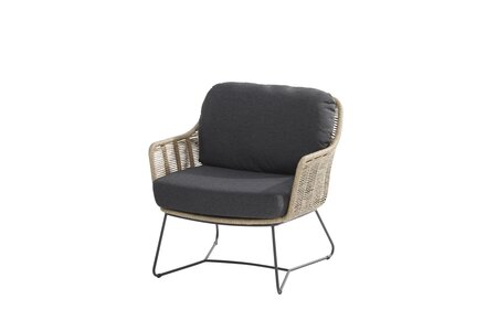 Belmond lounge stoel naturel, incl. 2 kussens - afbeelding 1