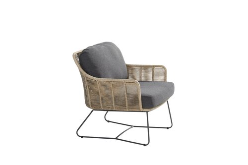 Belmond lounge stoel naturel, incl. 2 kussens - afbeelding 2