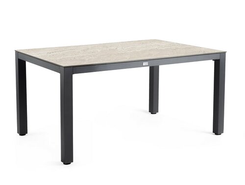 Briga Dining Table Trespa Travertin 160 x 90 cm Charcoal