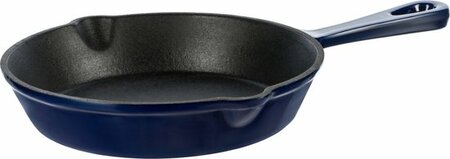 Geëmailleerde gietijzeren pan - 15,5 cm. - blauw