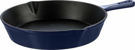 Geëmailleerde gietijzeren pan - 25 cm. - blauw