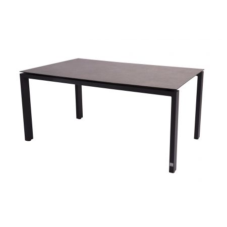 Goa HPL top tafel 160 x 95 cm. Dark Grey look