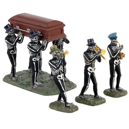 Lemax Jazz Funeral, Set Of 4