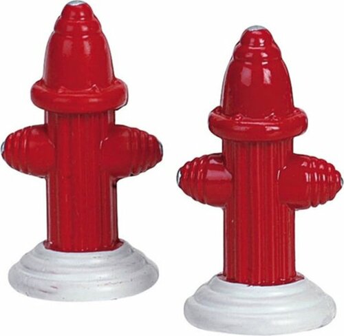 METAL FIRE HYDRANT, SET OF 2