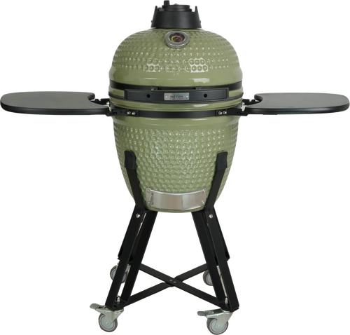 Patton Kamado 18" olijf groen inclusief Heat deflector