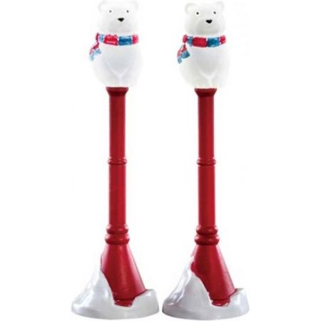 Lemax Polar Bear Street Lamp, Set Of 2, B/O (4.5V)