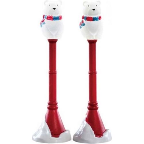 Lemax Polar Bear Street Lamp, Set Of 2, B/O (4.5V)