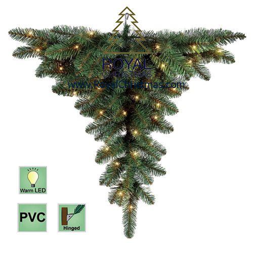 Royal Christmas hangende kerstboom Upside Down LED - 120cm
