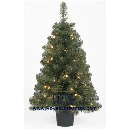 Royal Christmas kleine kunstkerstboom Dakota in pot LED - 90cm
