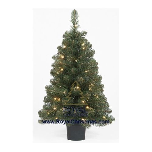 Royal Christmas kleine kunstkerstboom Dakota in pot LED - 90cm