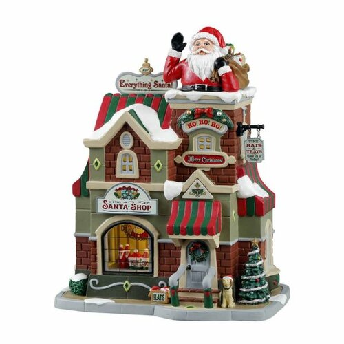 Lemax The Santa Shop Incl. Adapter 44338, 100 Ma (White)